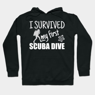 Scuba Diving Survived First Dive Hoodie